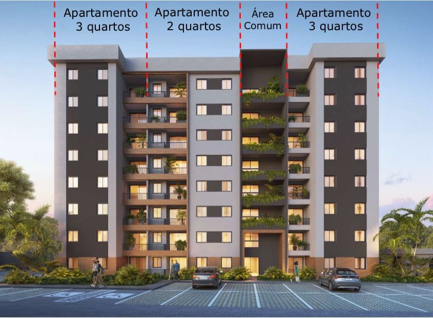 Apartamento à venda com 2 quartos, 55m² - BURAQUINHO,
